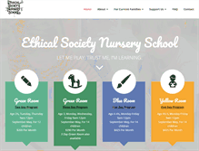 Tablet Screenshot of ethicalsocietynurseryschool.com